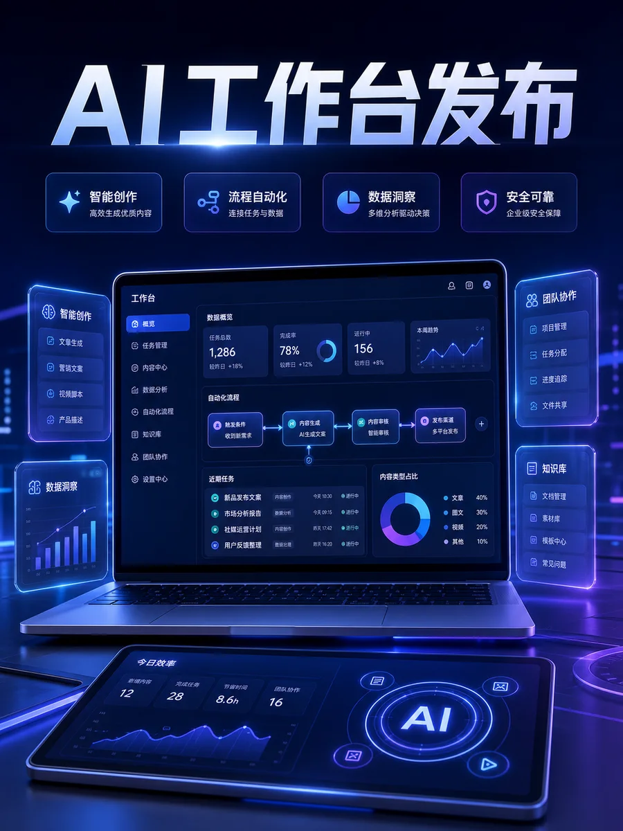 科技发布海报案例